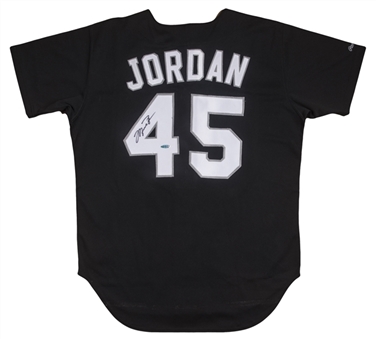 Michael Jordan Signed Chicago White Sox Black Alternate Jersey (UDA)